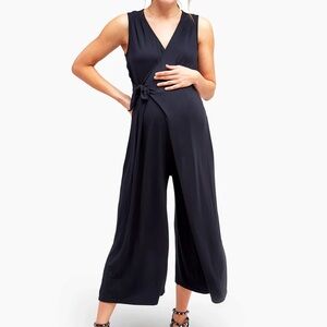 NOM maternity Francesca black jumpsuit Size S
